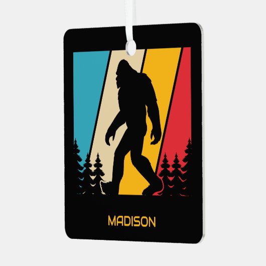 Aangepaste naam / Tekstmarkering Metalen Ornament (Voorkant links)