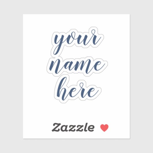 Aangepaste naam Tekstscript waterflesjes Sticker (Vel)