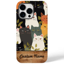 Aangepaste naam Telefoon Case katten