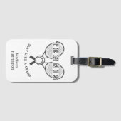 Aangepaste naam TENNIS Bagagelabel (Voorkant (horizontaal))