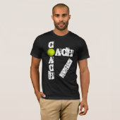 Aangepaste naam Tennis Coach Grunge T-shirt (Voorkant volledig)