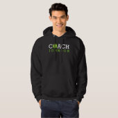 Aangepaste naam Tennis Coach Hoodie (Voorkant volledig)