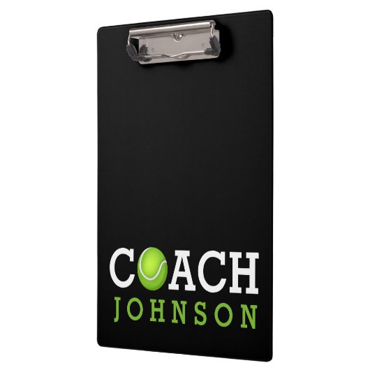 Aangepaste naam Tennis Coach Klembord (Links)