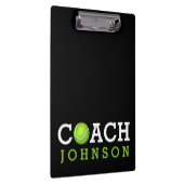 Aangepaste naam Tennis Coach Klembord (Rechts)