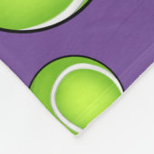 Aangepaste naam Tennis Paars Fleece Deken (Hoek)