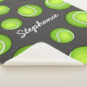 Aangepaste naam Tennis Paars Sherpa Deken (3/4)