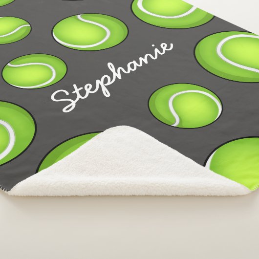 Aangepaste naam Tennis Paars Sherpa Deken (3/4)