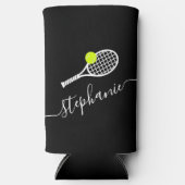 Aangepaste naam Tennis Player Seltzer Blikjeskoeler (Voorkant)
