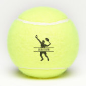 Aangepaste naam Tennis Player Tennisballen (Achterkant)