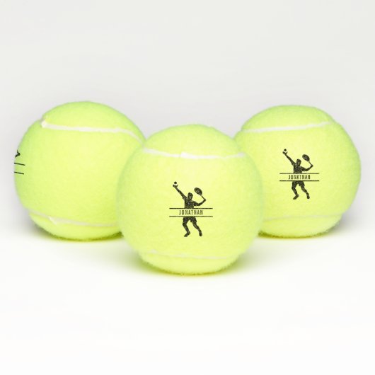 Aangepaste naam Tennis Player Tennisballen (Multi)