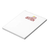 Aangepaste naam Tennis Sportkleuren Aangepaste kle Notitieblok (Linkerzijde)