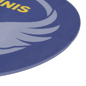 Aangepaste naam Tennisbal met vleugels Snijplank (Hoek)