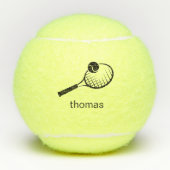 Aangepaste naam tennisballen (Voorkant)