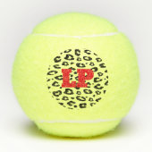 Aangepaste naam tennisballen met luipaard patroon (Voorkant)