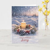 Aangepaste naam ter herinnering aan Kerstmis Kaart (Gele Bloem)