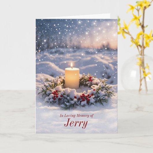 Aangepaste naam ter herinnering aan Kerstmis Kaart (Gele Bloem)