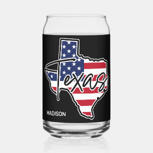 Aangepaste naam Texas Blikvorm Glas
