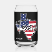 Aangepaste naam Texas Blikvorm Glas (Achterkant)