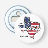 Aangepaste naam Texas Button Flesopener (Voorkant)