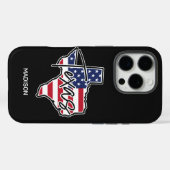 Aangepaste naam Texas Case-Mate iPhone Case (Achterkant (horizontaal))