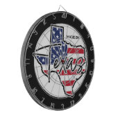 Aangepaste naam Texas Dartbord (Voorkant Links)