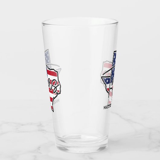 Aangepaste naam Texas Glas (Rechts)