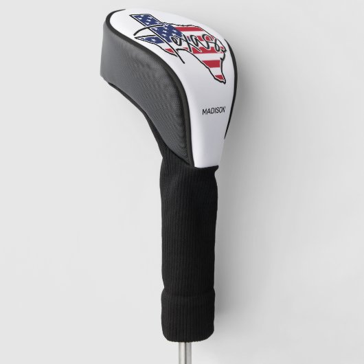 Aangepaste naam Texas Golfheadcover (Schuin)