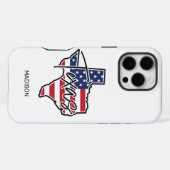 Aangepaste naam Texas iPhone Hoesje (Achterkant horizontaal)