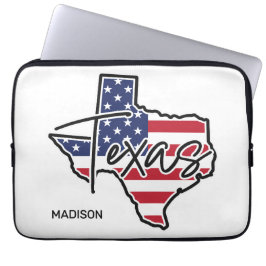 Aangepaste naam Texas Laptop Sleeve