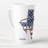 Aangepaste naam Texas Latte Mok (Linkerhoek)