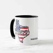 Aangepaste naam Texas Mok (Voorkant links)