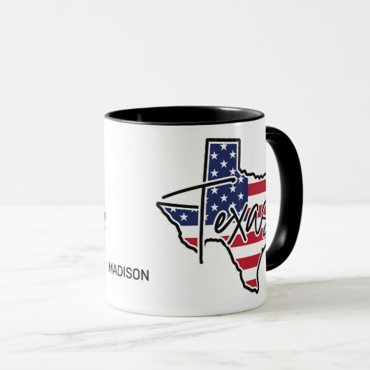 Aangepaste naam Texas Mok (Voorkant rechts)