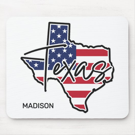Aangepaste naam Texas Muismat (Voorkant)