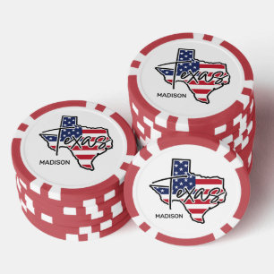 Aangepaste naam Texas Poker Chips