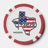 Aangepaste naam Texas Poker Chips (Achterkant)
