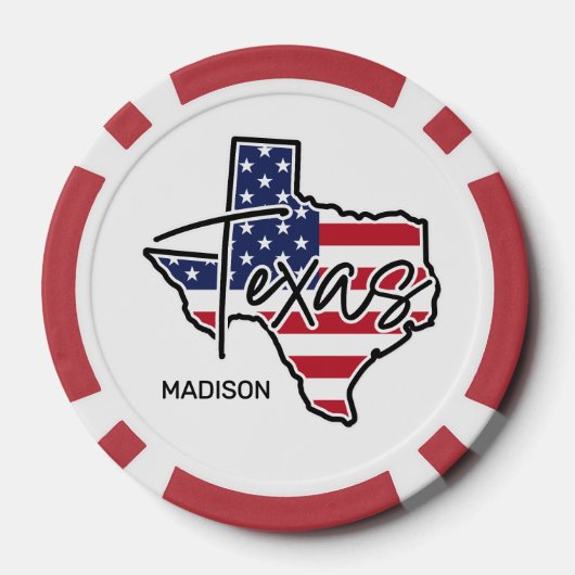 Aangepaste naam Texas Poker Chips (Achterkant)