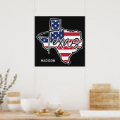Aangepaste naam Texas Poster (Keuken)