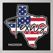 Aangepaste naam Texas Poster (Voorkant)