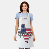 Aangepaste naam Texas Schort (Gedragen)