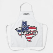 Aangepaste naam Texas Schort (Voorkant)