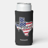Aangepaste naam Texas Seltzer Blikjeskoeler (Seltzer Voorkant)