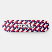 Aangepaste naam Texas State flag skateboard dek (Horizontaal)