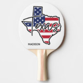 Aangepaste naam Texas Tafeltennisbatje (Voorkant)