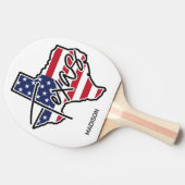 Aangepaste naam Texas Tafeltennisbatje (Zijkant)