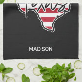 Aangepaste naam Texas Theedoek (Gevouwen)