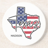 Aangepaste naam Texas Zandsteen Onderzetter (Voorkant)