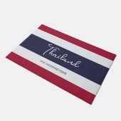 Aangepaste naam Thailand Kleuren Deurmat (Schuin)