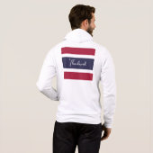 Aangepaste naam Thailand Kleuren Hoodie (Achterkant volledig)