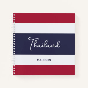 Aangepaste naam Thailand Kleuren Notitieboek
