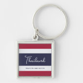 Aangepaste naam Thailand Kleuren Sleutelhanger (Voorkant)